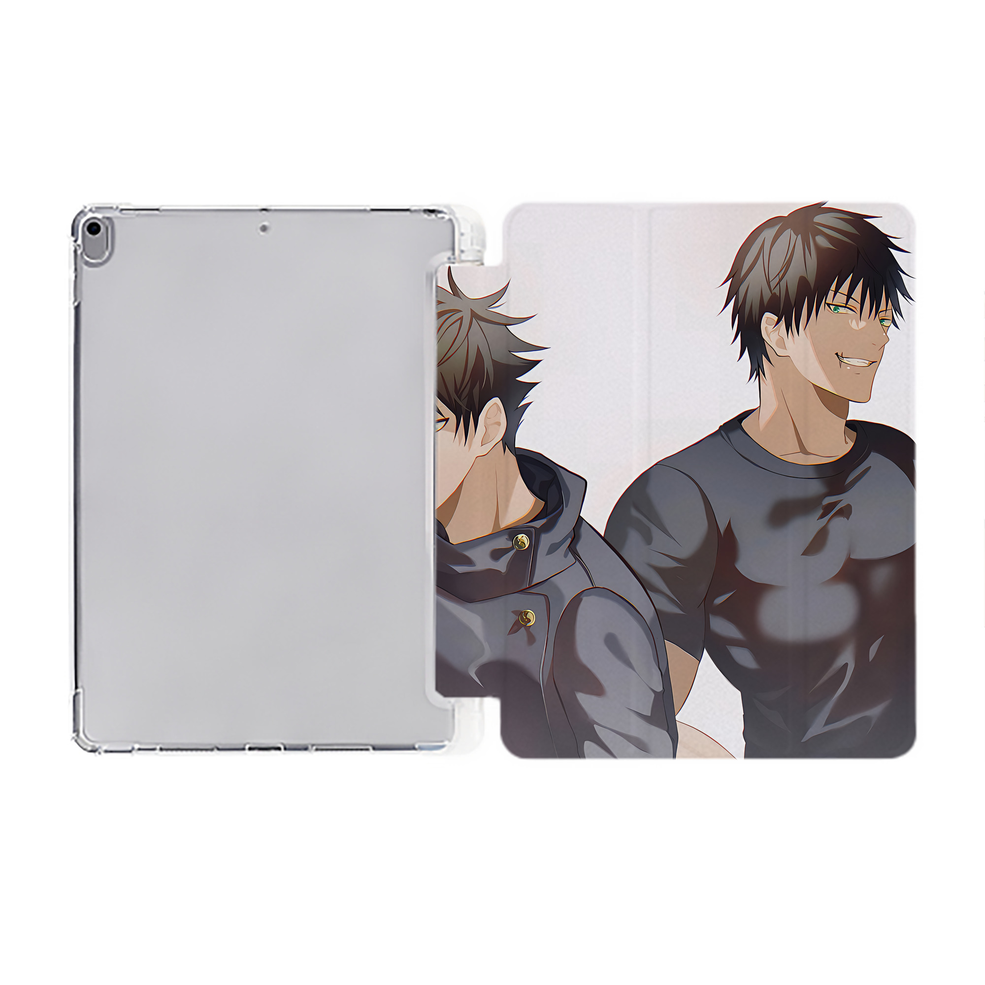 （画像用） SPY×FAMILY间谍家家酒 IPad ケース ペン収納付き 三つ折りスタンド PUレザー×シリコン 対応機種9.5/10.5/10.9インチ